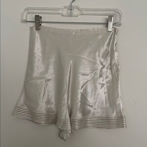 Vintage women’s soft gray silky satin boy shorts